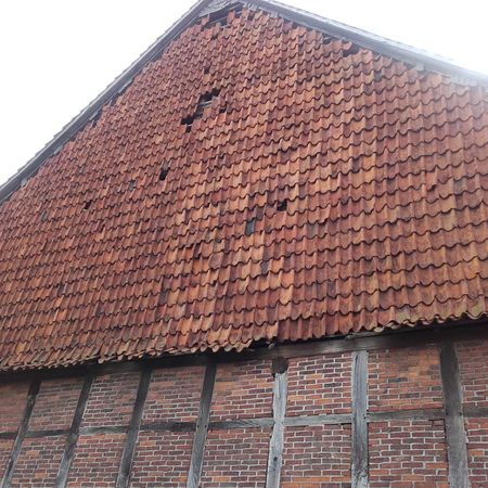 Neue Fassade an Hauswand