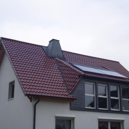 Haus mit Solaranlage
